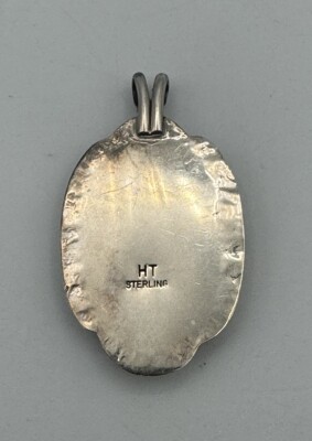 Vtg Herbert Tsosie Navajo Sterling Silver Turquoise Tone
