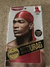 RED BY KISS PREMIUM QUALITY SILKY SATIN DURAG HDUP EXTRA LONG TAILS DOO RAG