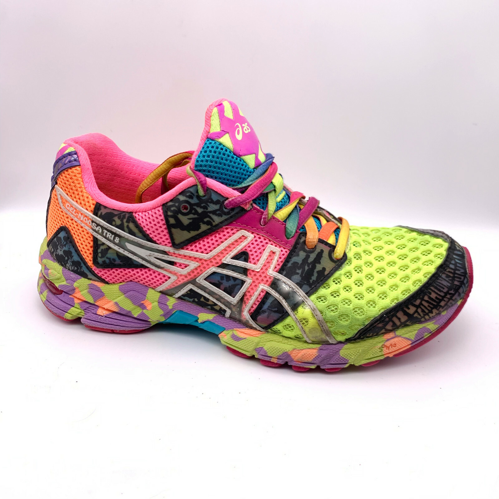 asics rainbow running shoes