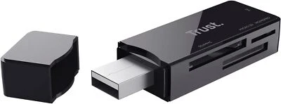 Trust Nanga Speicher-Kartenleser Kartenlesegerät USB 2.0 Stick Schwarz