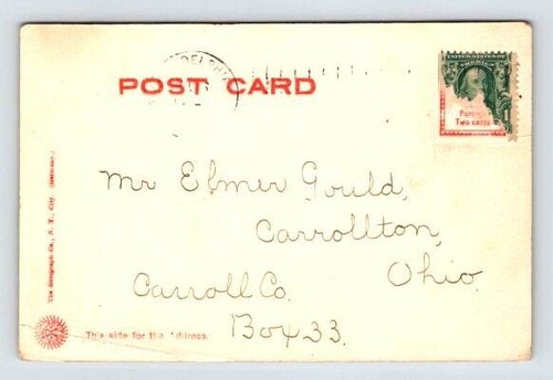New Philidelphia Court House Ohio - Rotograph Postcard UNDB 1906 - Picture 2 of 2