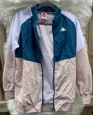 Kappa Authentic 90 Bernina Nylon Track Jacket Blue Patron/ Pink/ White Sz-m (o)