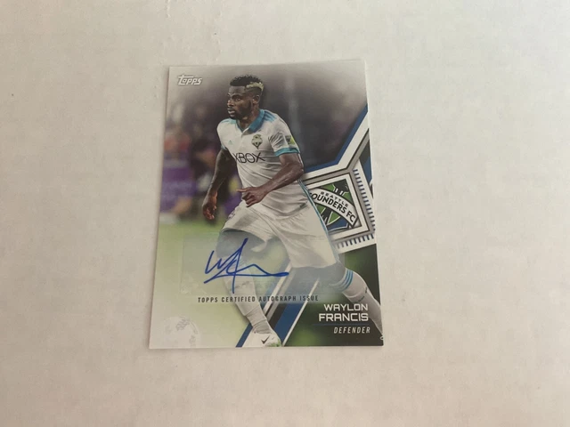 2018 Topps MLS Soccer WAYLON FRANCIS Auto Autograph