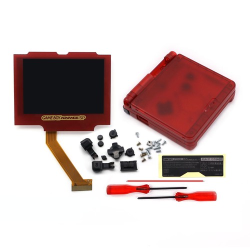 Red lens-- Easy Drop In Pre-Laminated V5 720x480 Retro Pixel LCD+Case For GBA SP - Picture 52 of 66