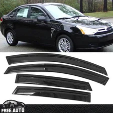For 08-11 Ford Focus Sedan Window Visor Vent Rain Sun Deflector Guard 4PCS Set