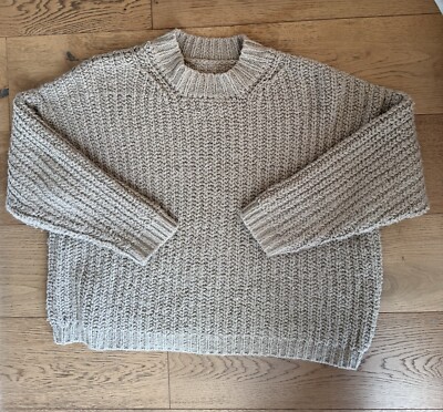 Lauren Manoogian Sweater Camel Tan Thick Cotton