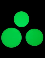 Glow-In-Dark Acrylic Contact Juggling Balls / 65mm, 90mm, 100mm - 3 Sizes