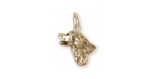Golden Retriever Charm Jewelry 14k Gold Handmade Dog Charm CH14-CG