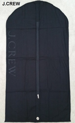 J.CREW long garment bag black fabric 