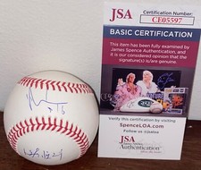 Shinnosuke Ogasawara Signed Rawlings Major League Baseball Kanji + English JSA