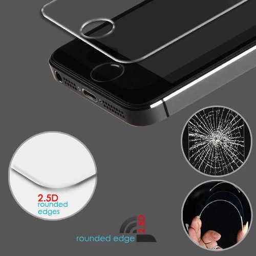 Tempered Glass For Apple iPhone 5 5s 5c SE Premium LCD Screen Protector Guard - Image 3 of 4