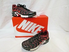 Excellent NIKE Air Max Plus TN 6Y Blk. University Red-Team Red With Box