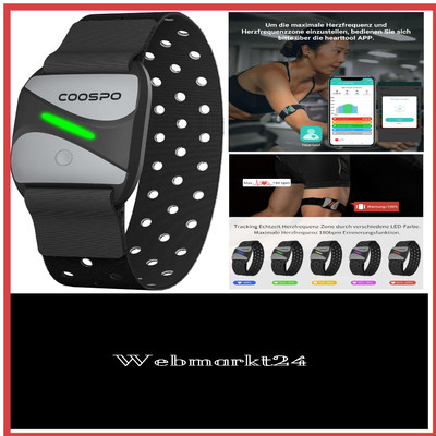 HRV Herzfrequenzmesser Armband HRV per Bluetooth5.0/ ANT+