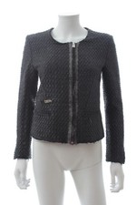 Iro 'assela' Jacquard Jacket / Black, Silver
