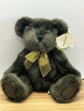 First and Main "Avacado" Plush 8" Dark Hunter Green Bear Tag Remains 1523