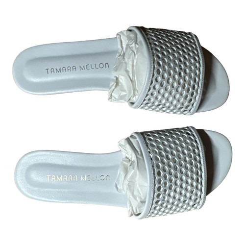 🔥 Tamara Mellon White Sandalen Glide 05 Kidskin SGLDCP00N Gr. 35,5 (5 US) 🔥 - Bild 3 von 6