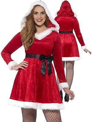 Ladies Curves Miss Santa Costume Adults 