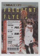 2020-21 Panini NBA Hoops Frequent Flyers Holo Winter Damian Lillard #14 0o6v
