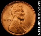 1950-S Lincoln Wheat Cent - Red Choice Gem Brilliant Unc  No Reserve  #G8695
