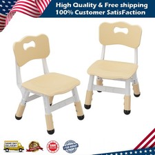 2 Pack SET Height Adjustable Kids Playroom Chair 3 Level for Boys Girls Ages 2-8