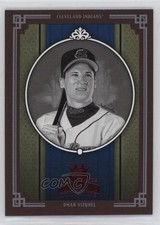 2005 Donruss Diamond Kings Red Framed Black & White Omar Vizquel #78 n1u