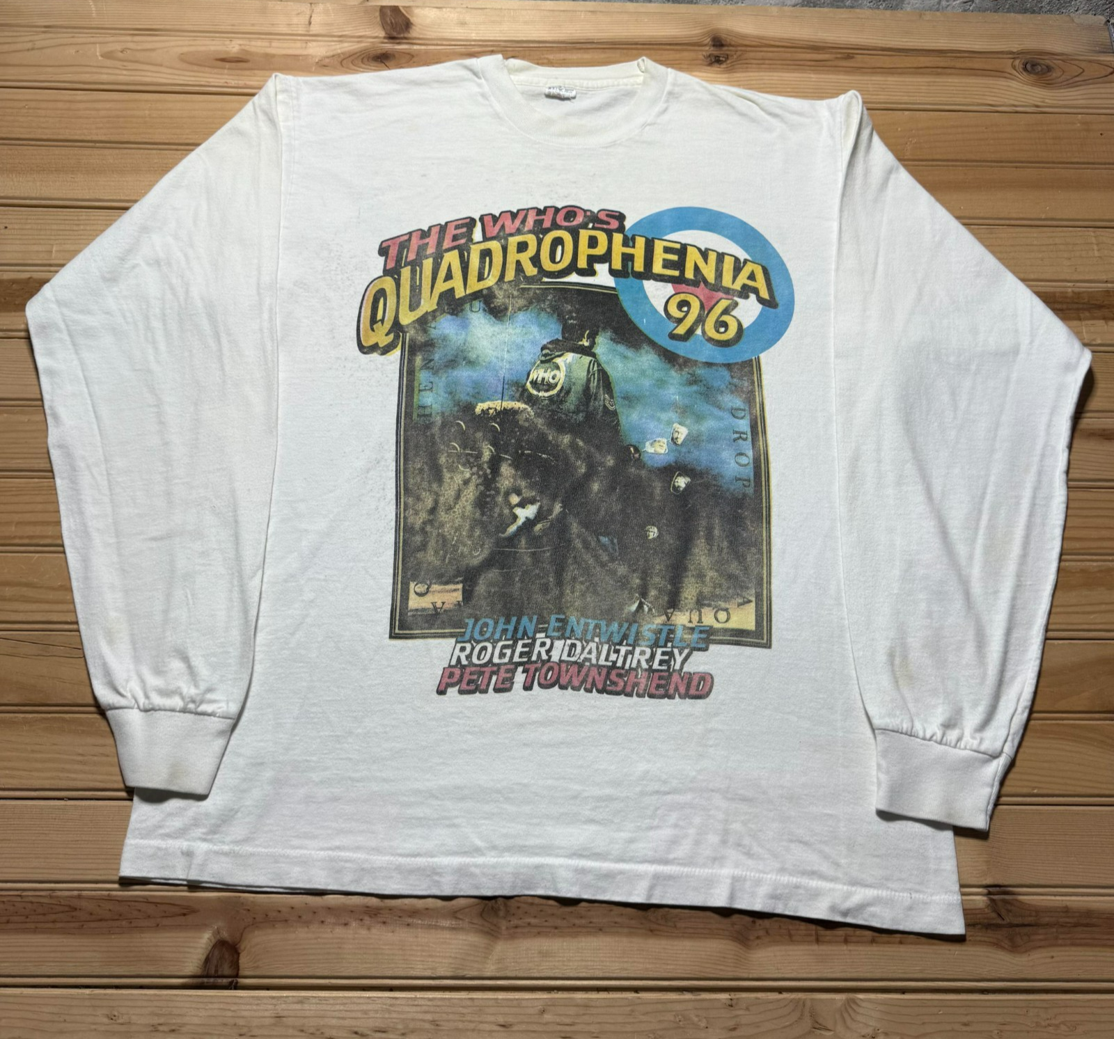 Vintage 1996 The Who's Quadrophenia Rock Band Concert Tour Long Sleeve Shirt XXL