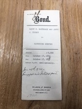 Wilson & Smock 1922 Bond With Gene Tunney Famous Boxer Marine Fighter