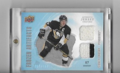 2008-09 Upper Deck Artifacts Frozen Sidney Crosby Dual Jersey 007/100