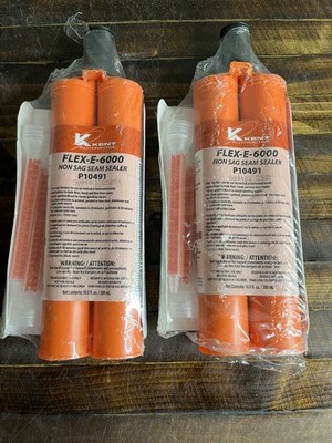 2-Pack Kent Automotive Flex-E-6000 Non-Sag Seam Sealer P10491 Neutral 300ml
