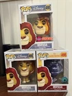 Funko Pop! Disney #495 Mufasa The Lion King Set of 3 Common, Flocked, Spirit