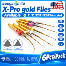 Easyinsmile Dental X-Pro Gold Taper Endo Rotary Files NITI Endodontic Files