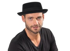Men's Flat Top Pork Pie Hat - Wool Porkpie Fedora Hats Vintage Bowler Hats fo...