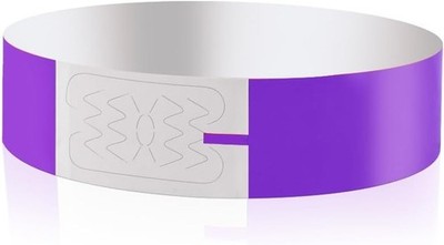 Event Armbänder, 100 Stück Papierarmbänder 19 x 255mm Eintrittskontrolle