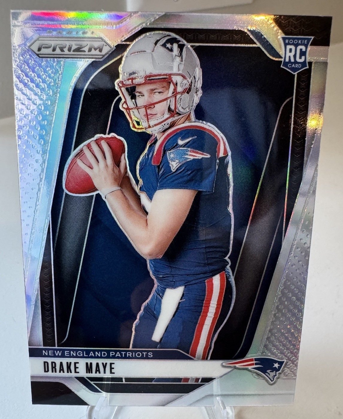 2024 Drake Maye Silver Prizm Rookie Variation RC #12 Patriots