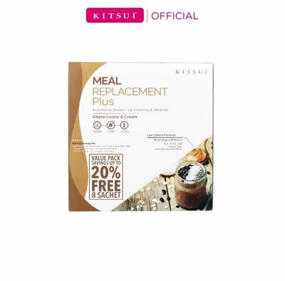 Meal Replacement Choco Cookie Cream 35 Sachets Healthy Meal On the Go Kitsui