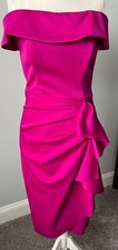 Xscape fushia pink strapless prom/cocktail/wedding guest dress new/tag size 6