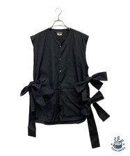 COMME des GARCONS HOMME PLUS cotton ribbon blouse shirt vest Size: M Men PO-B030