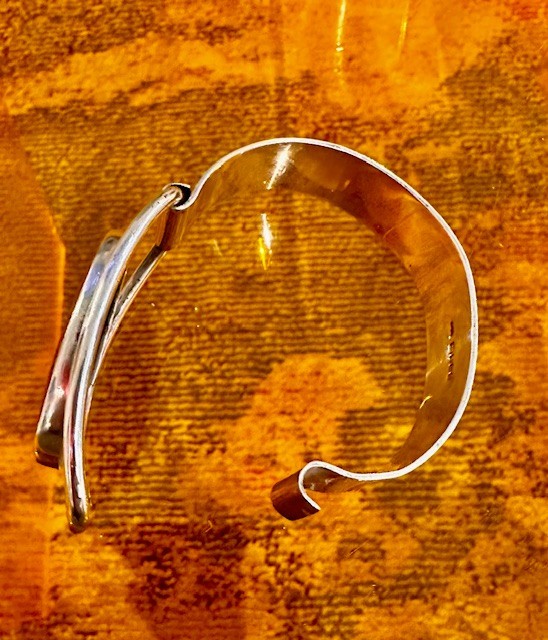 Vintage Solid Hallmarked Silver 925 Modernist 197… - image 3