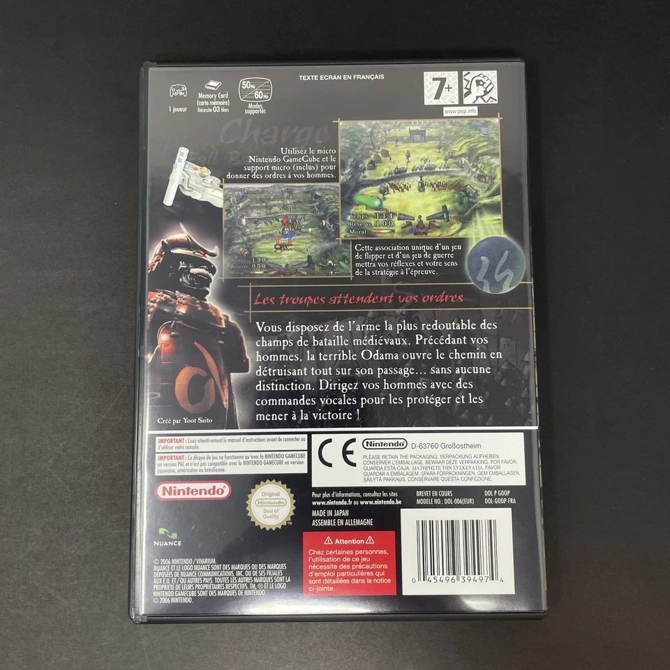 Odama + Micro Pack Nintendo Gamecube Completo PAL FRA Francês - Imagem 3 de 4