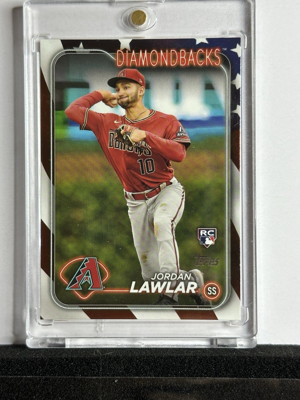 2024 Topps Series 2 - Jordan Lawlar #451 Independence Day /76 (RC)