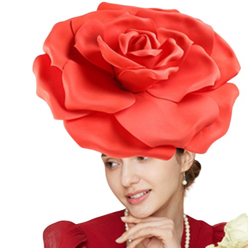 Grand chapeau de fleur coiffe accessoire photo grande fleur bandeau fleur chapeau fascinant - Photo 14/19