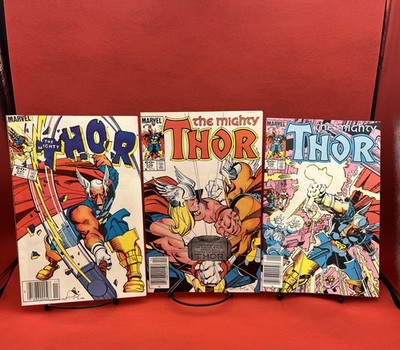 The Mighty Thor #337 #338 #339 Newsstand Variant Lot 1983 Beta Ray Bill Keys