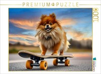 Calvendo Puzzle Funny Pomeranian | 1000 Pieces, Finished Size 25.2 × 18.9 In (64