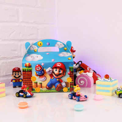 12pc Super Mario Birthday Party Favor Boxes - Bros Racing Treat Goodie Gift Box