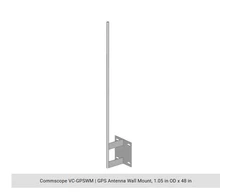 Commscope GPS Antenna Wall Mount Bracket VC-GPSWM, 1.05” OD x 48” Long