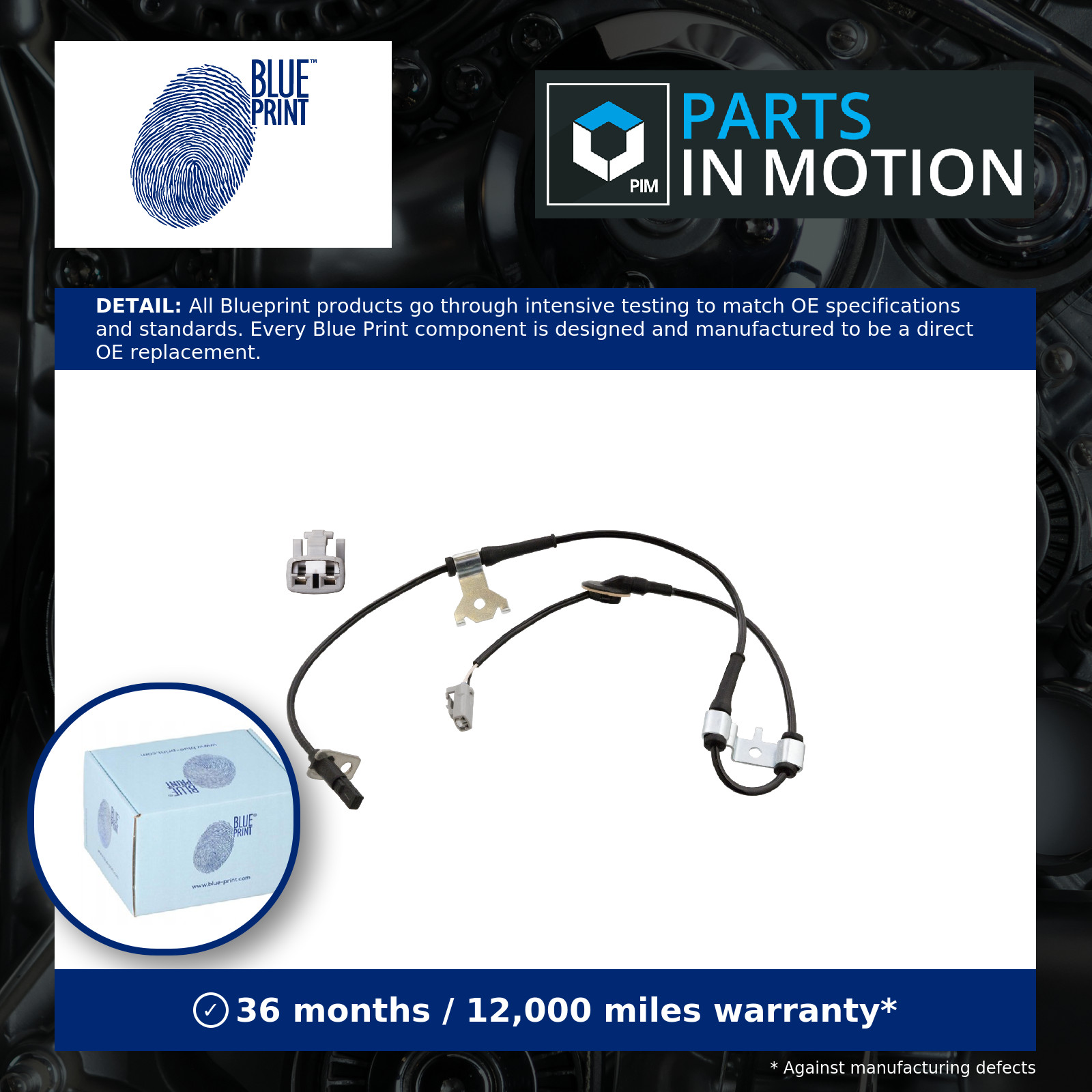 ABS Sensor Front Left ADK87106 Blue Print Wheel Speed 5622065J00 Quality New - Image 6