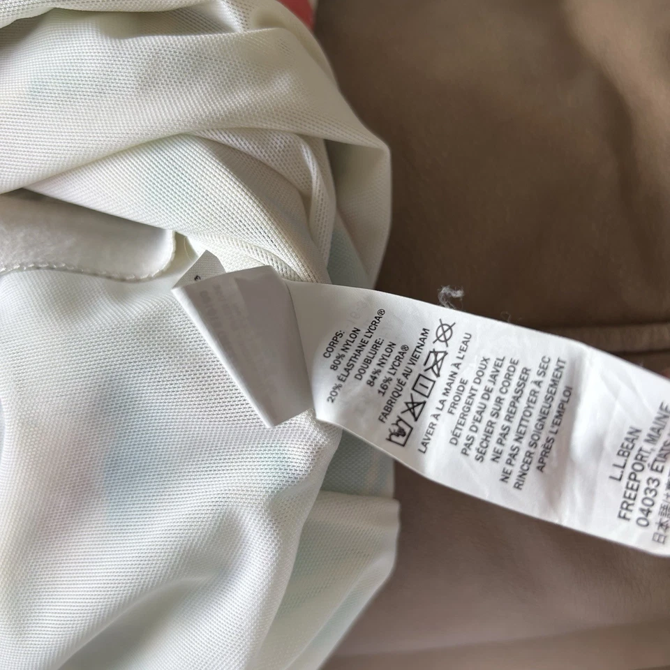 Top de bikini LL BEAN SOLO para mujer talla 10 tropical floral resort verano Foto 3 de 4