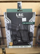 LAG Tactical The Defender Holster For Glock 42 RH, OWB or IWB, 1044