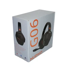 NUBWO G06 Orange Dual Wireless Gaming Headset with Microphone for PS5/PS4/PC