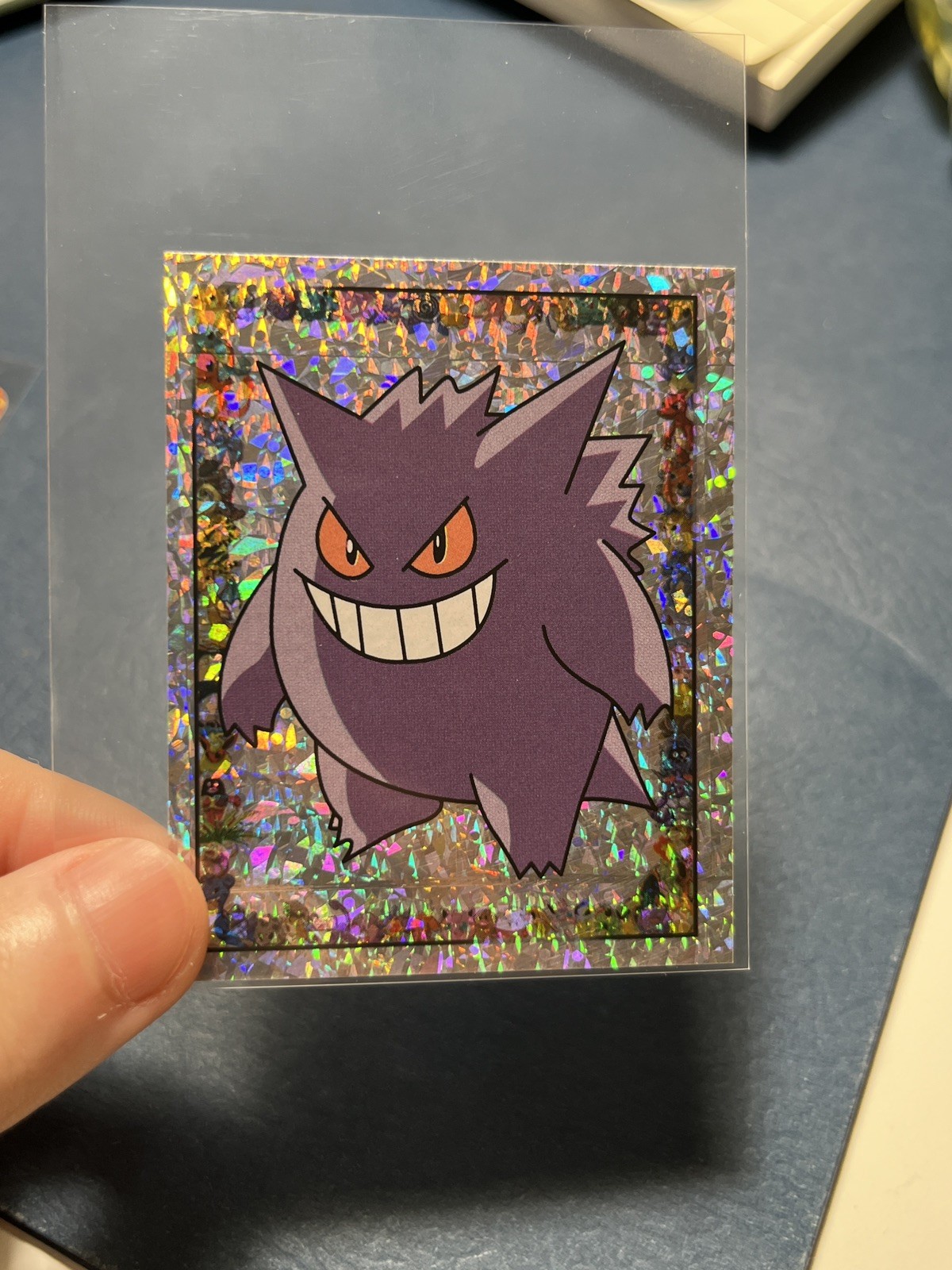 1999 MERLIN POKEMON S15 GENGAR PRISM STICKER NM
